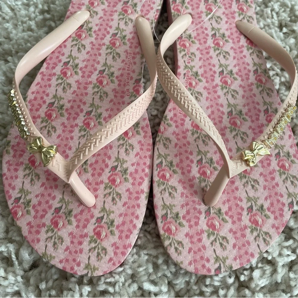 LOVESHACKFANCY Havaianas Flip Flops Sandals Heirloom - Picture 8 of 9